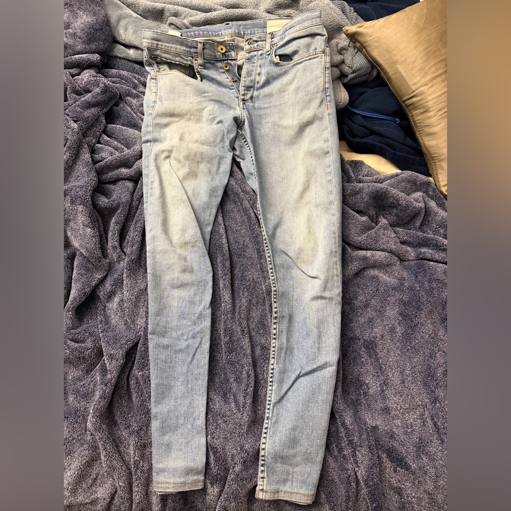 Rag & Bone Light Wash Skinny Jeans